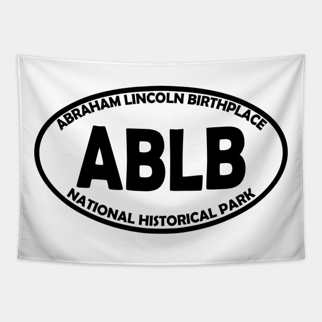 Abraham Lincoln Birthplace National Historical Park oval Tapestry by nylebuss