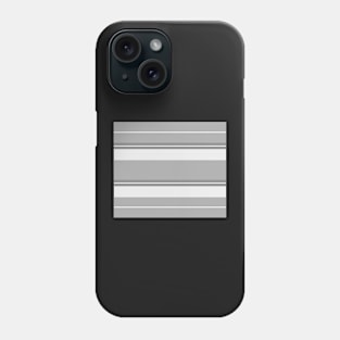 Strips - gray and white. Phone Case