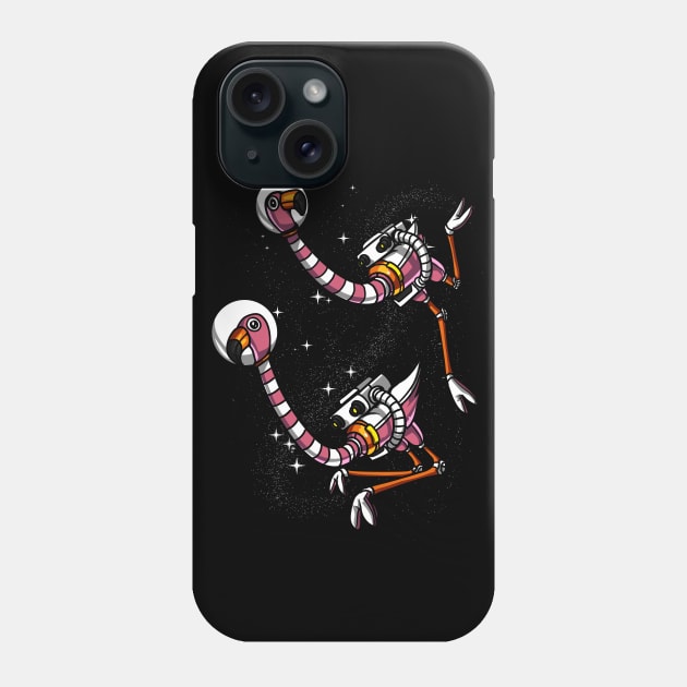 Flamingo Space Astronaut Phone Case by underheaven