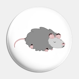 Tired Opossum Pin