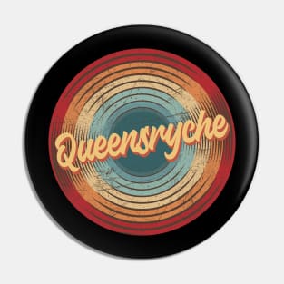 queensryche vintage circle Pin