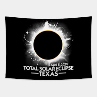 Total Solar Eclipse 2024 Texas Colorful Sun Totality Tapestry