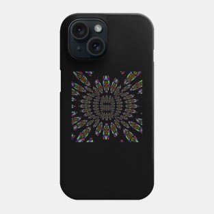 Neon Rainbow - Toroidal View Phone Case