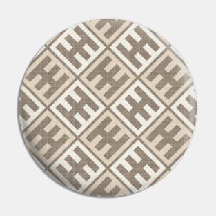 Tribal geometric pattern (Sand shades) Pin