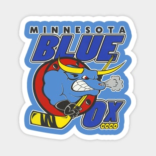 Defunct Minnesota Blue Ox Roller Hockey Magnet