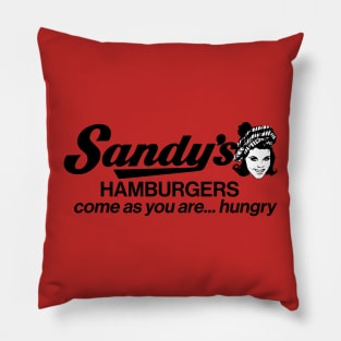 Sandy's Hamburgers Fast Food Drive In Pillow