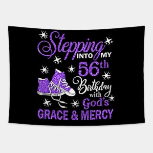 Stepping Into My 56th Birthday With God's Grace & Mercy Bday Tapestry