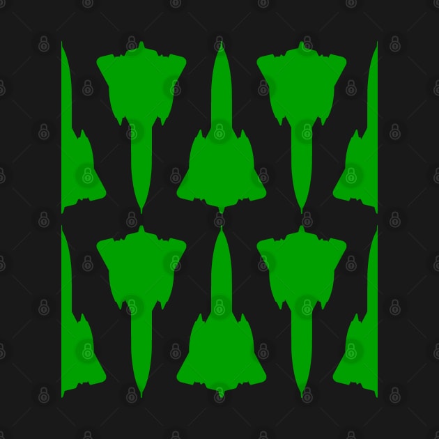 Lockheed SR-71 Blackbird - Green & Black Pattern Design by PlaneJaneDesign