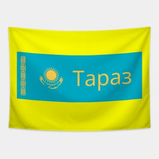 Taraz City in Kazakhstan Flag Tapestry