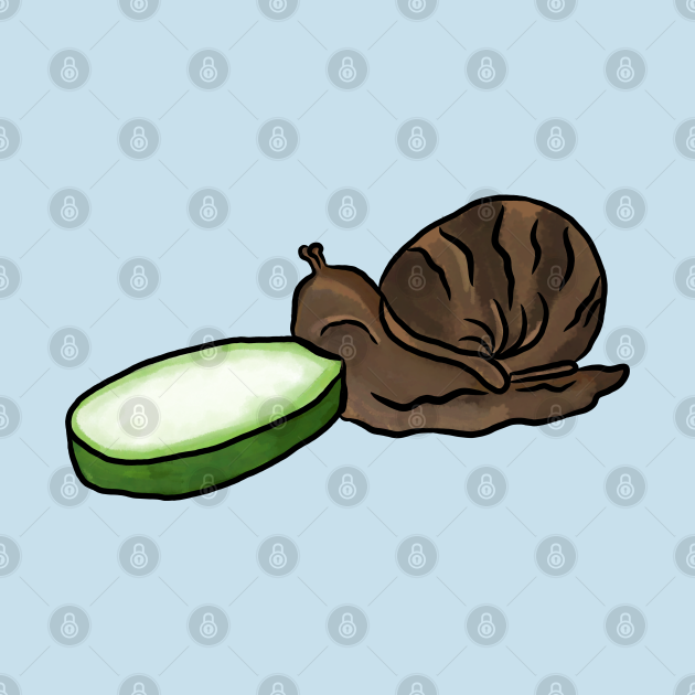 Snail Eating Cucumber Meme Snail Eating Cucumber TShirt TeePublic