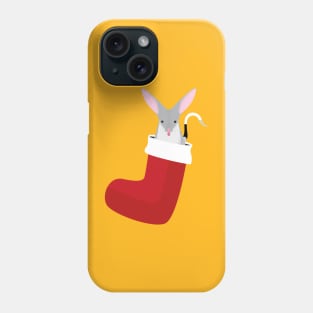 Australian bilby in a Christmas stocking Phone Case