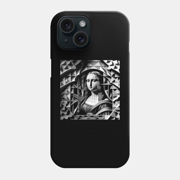 Gioconda Escher Phone Case by damnaloi