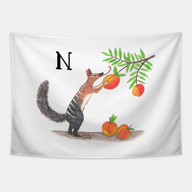 N is for Numbat Tapestry by thewatercolorwood