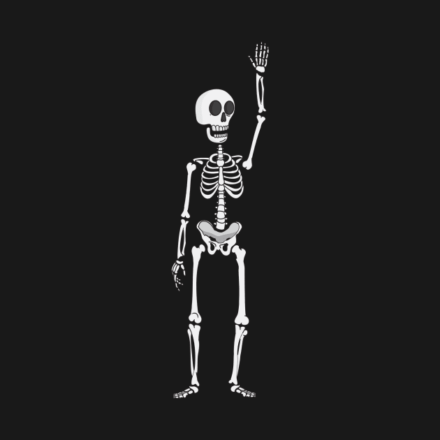 Skeleton Vector Clipart Skeleton Raising His Hand by StacysCellar