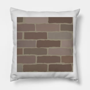 Brick wall pattern Pillow