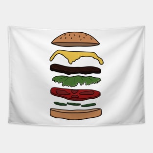 Burger layers Tapestry