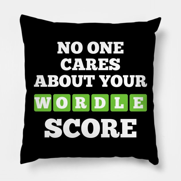 Wordle Word Game Pillow by Boo Face Designs