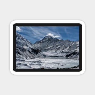 Aoraki/Mt Cook above Hooker Lake Magnet