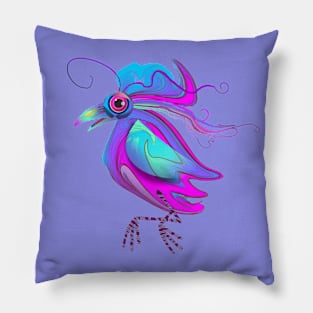 Fantastic Purple Bird Pillow