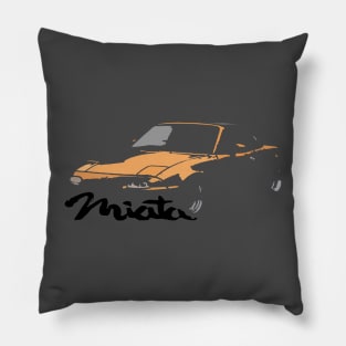 Miata MX5 I NA Yellow Cutout Pillow