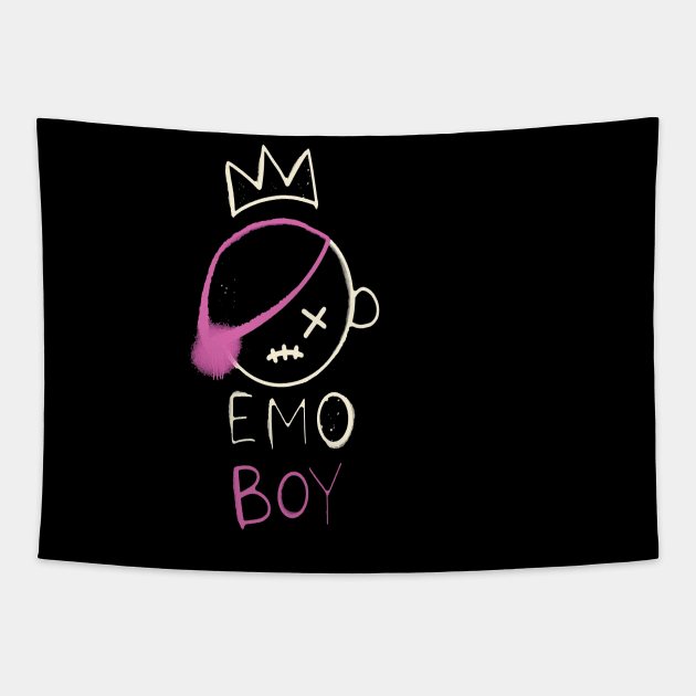 Emo Boy Tapestry by Linna-Rose