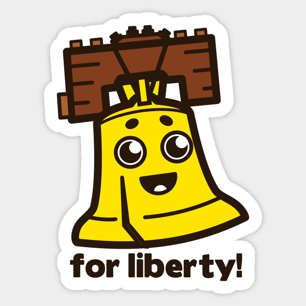For Liberty Liberty Bell Sticker Teepublic Au Please wait while your url is generating. teepublic