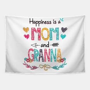 Happiness Is A Mom And Granna Wildflower Happy Mother's Day Tapestry