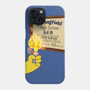 Homer Goes to College Phone Case