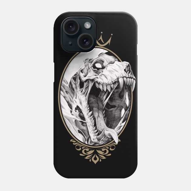 Unleash The Beast | Vintage Demonic Wolf Skull | Fantasy Dark Art Phone Case by Nightfrost