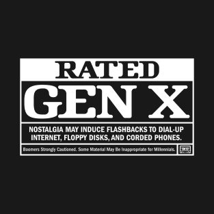 Rated Gen X: Retro Nostalgia - Dial Up and Corded Phones T-Shirt