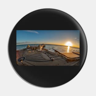 Fisheye view of Cromer pier at sunrise Pin