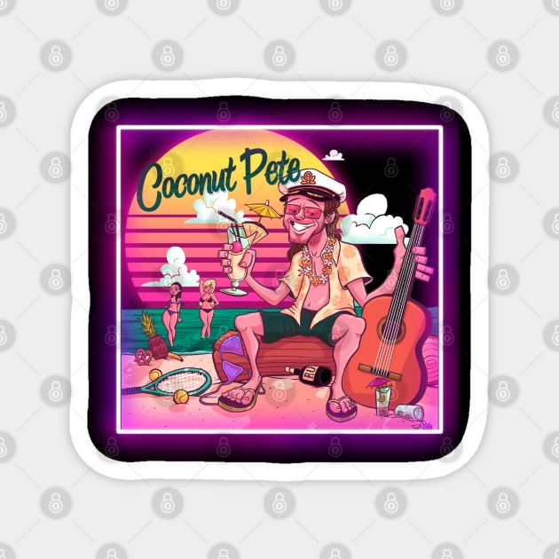 Coconut Pete Magnet by JUSTIES DESIGNS