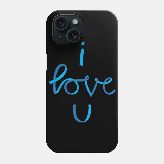 I LOVE YOU Phone Case by Plushism