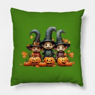 Happy Halloween Pumpkin Parade Pillow