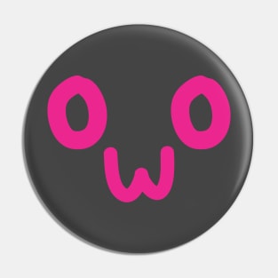 OwO Emote Pin