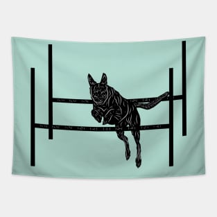 "Brave dog agility" Tapestry