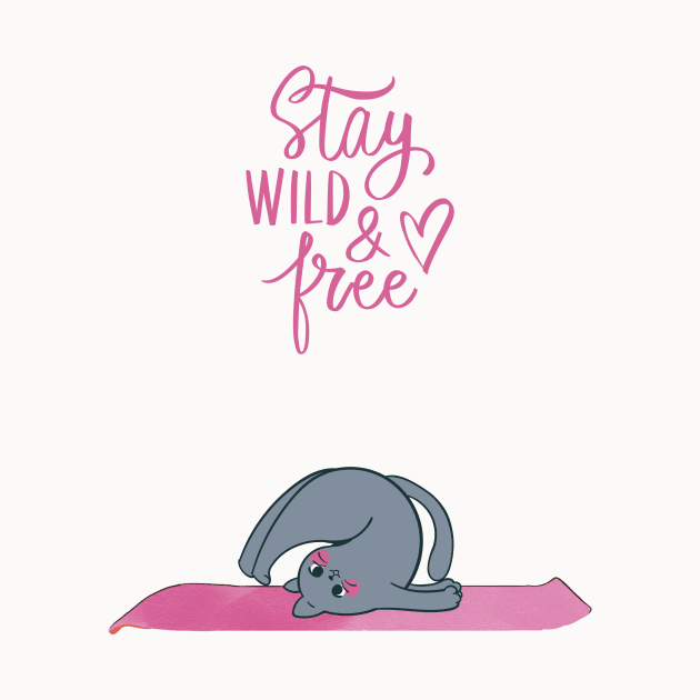 Yoga cat by JLBCreations