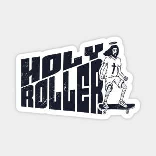 Vintage Zine Holly Roller Jesus Christ // Skate for Jesus // Funny Jesus Christian Humor // Skater Jesus Magnet