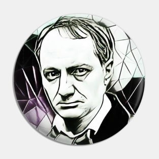 Charles Baudelaire Black and White Portrait | Charles Baudelaire Artwork 3 Pin