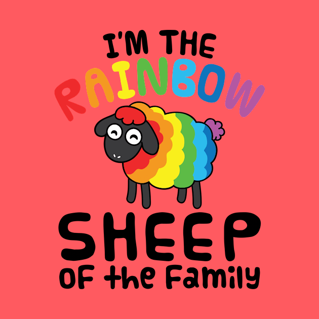 Gay Pride Rainbow Shirt - Rainbow Sheep by redbarron