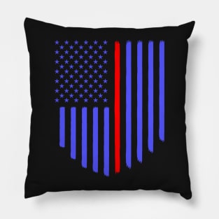 American Flag inspired Shield Pillow