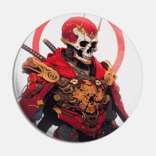 Samurai Skeleton Pin