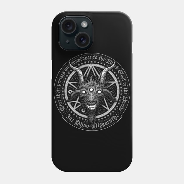 Black Goat Mono - Azhmodai 2019 Phone Case by azhmodai