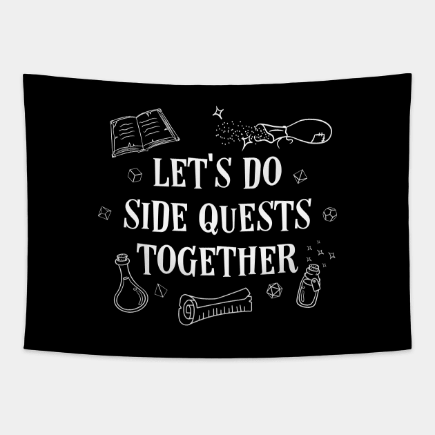 Lets Do Sidequest Together Tapestry by pixeptional