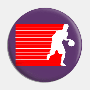 basketball attack (white) Pin