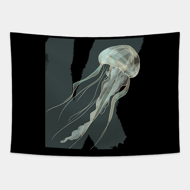 Cute Jellyfish Tapestry by Ink_lori