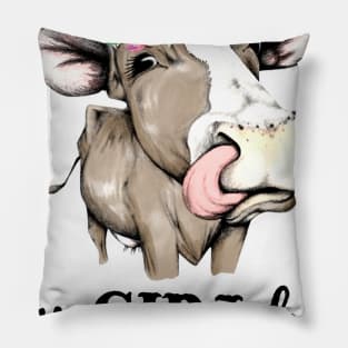 Hay Girl Hay Heifer Pillow