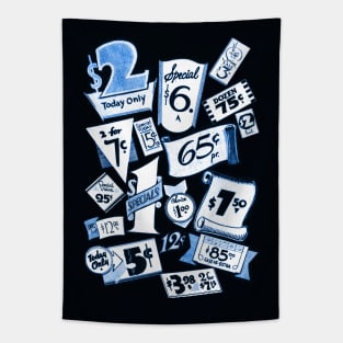 Bargain Retro tags Tapestry