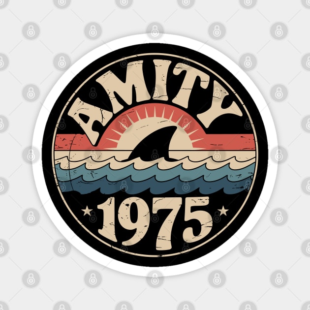 Amity Island 1975 Vintage Tourist Magnet by JessArty