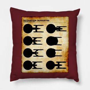 Starship Top/Bottom Silhouettes Pillow